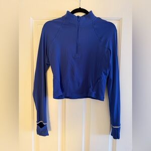 Lululemon Run Ribbed Cropped Half Zip Size 10